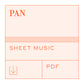 PAN (Sheet Music PDF Download)