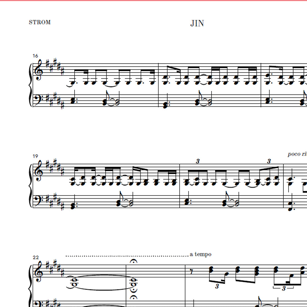 JIN (Noten PDF Download)