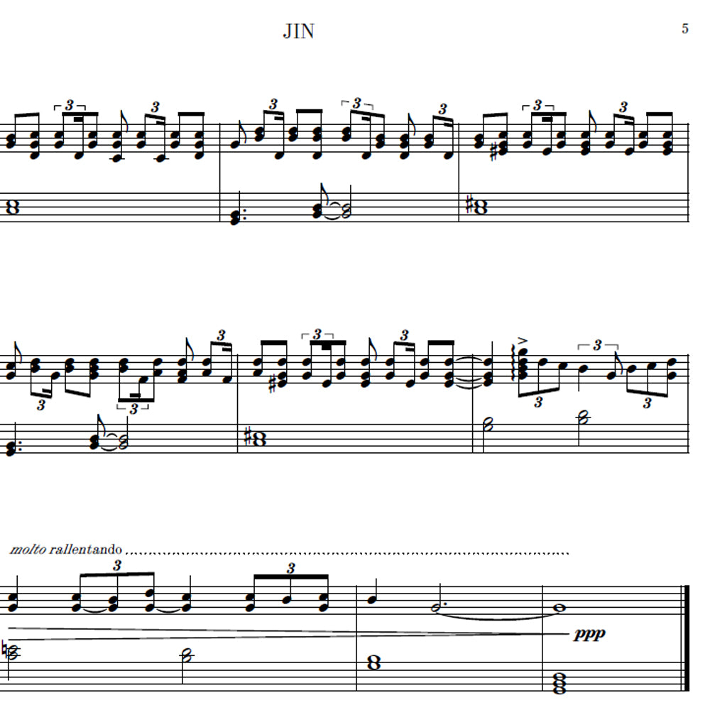 JIN (Noten PDF Download)