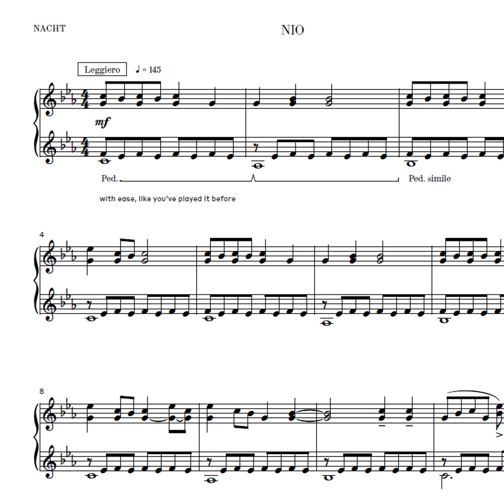 NIO (Noten PDF Download)